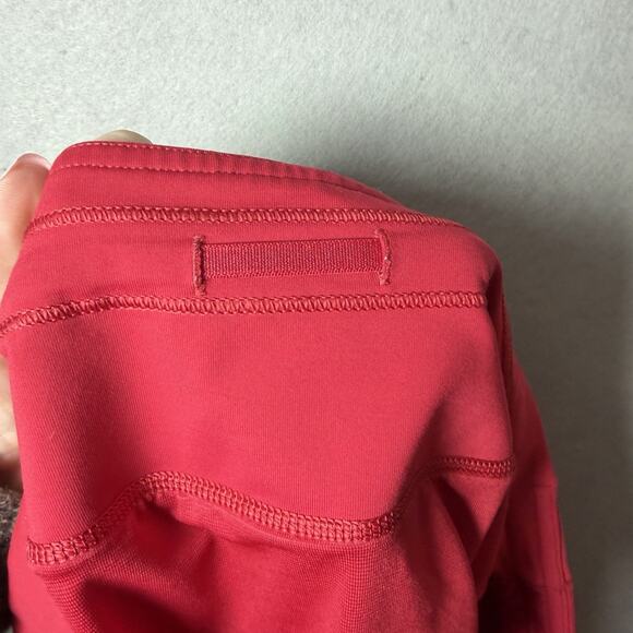 Lululemon Dark Red Speed Up Mid-Rise Shorts Lined Size 14 - Picture 7 of 9